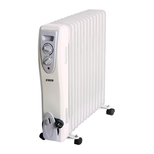 Calorifer electric cu ulei Noveen OH13, 3000 W, 13 elementi, 3 trepte de putere (Alb)