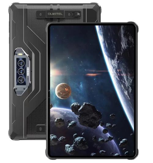 Tableta Oukitel RT8, Procesor MediaTek Helio G99 Octa-Core, Ecran IPS 2K 11inch, 6GB RAM, 256GB Flash, Camera Tripla 48MP+20MP+MP, Wi-Fi, Bluetooth, 4G, Dual SIM, Android (Negru)