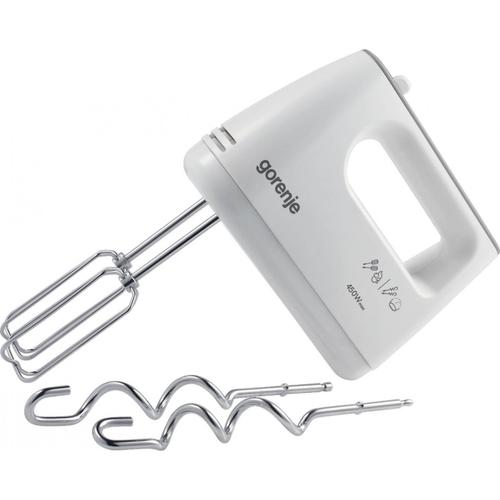 Mixer de mana Gorenje M420CW, 450 W, 5 viteze, Functie Turbo (Alb)