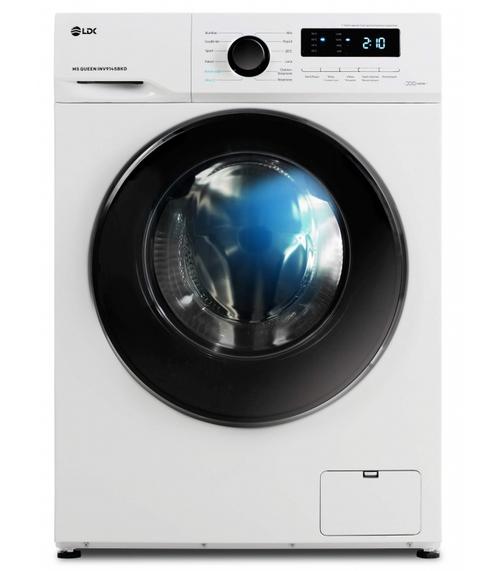 Masina de spalat rufe LDK Queen INV914SBKD, 9 Kg, 1400 rpm, Clasa A, Steam, Amanare pornire, DrumClean, Motor Inverter (Alb)