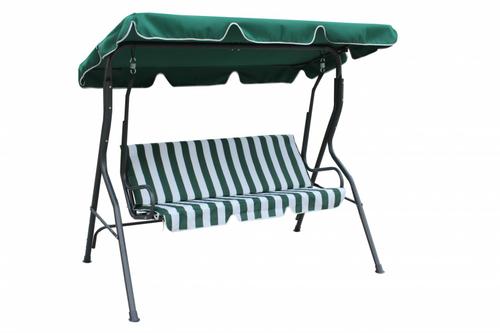 Balansoar leagan Heinner STBL006, cu umbrela, 3 locuri (Verde)