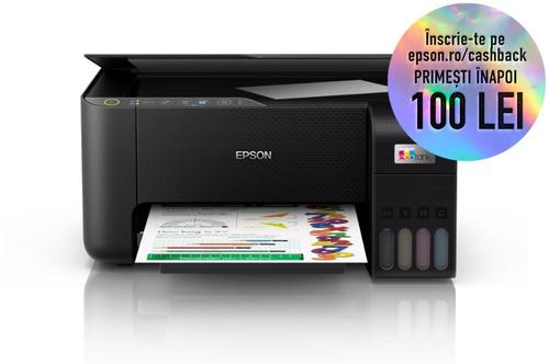 Multifunctional Epson EcoTank L3270, A4, Color, 10 ppm, USB, Wireless (Negru) Multifunctional Epson EcoTank L3270, A4, Color, 10 ppm, USB, Wireless (Negru)