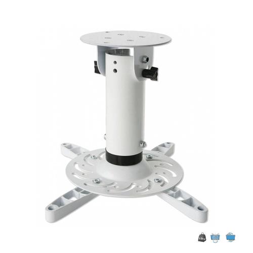 Suport proiector de tavan Techly ICA-PM200WH, reglabil (Alb)
