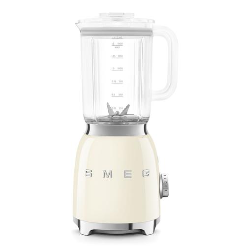 Blender de masa retro Smeg BLF03CREU, 800 W, 4 programe, Pulse, Auto-curatare, 18000 rpm (Crem)