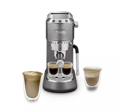 Espressor manual De\'Longhi EC 885.GY Dedica Arte, 1350 W, 1 l, 15 bar (Gri/Argintiu)
