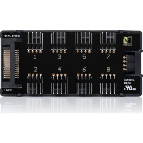 Fan controller Noctua NA-FH1, Pentru 8 ventilatoare (Negru)
