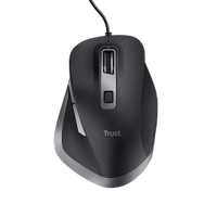Mouse Optic Trust Fyda, cu fir, USB, 5000 DPI (Negru)