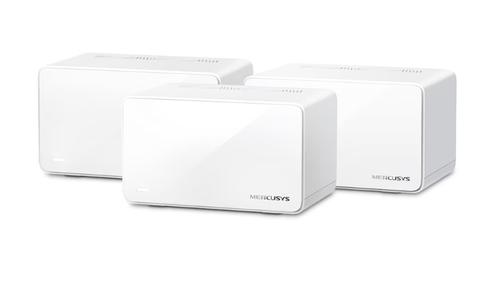 Sistem Mesh Wi-Fi Mercusys Halo H90X(3-pack), AX6000, Wi-Fi 6, Dual Band, 1 x 2.5 Gbps port + 2 x Gigabit, Acoperire pentru întreaga casa, Seamless Roaming, Control Parental (Alb) - 0 | YEO