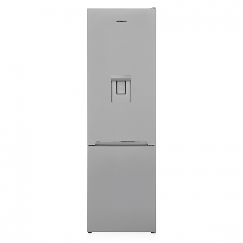 Combina frigorifica Heinner HC-V288SWDE++, 288 l, Clasa E, Less Frost, Dozator de apa, Lumina LED, Usi reversibile, H 180 cm (Argintiu)