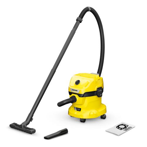 Aspirator umed-uscat Karcher WD 2-18, 18 V, 225 W, Recipient 12 L, Functie de suflare, Fara acumulator si incarcator (Negru/Galben) Aspirator umed-uscat Karcher WD 2-18, 18 V, 225 W, Recipient 12 L, Functie de suflare, Fara acumulator si incarcator (Negru/Galben)