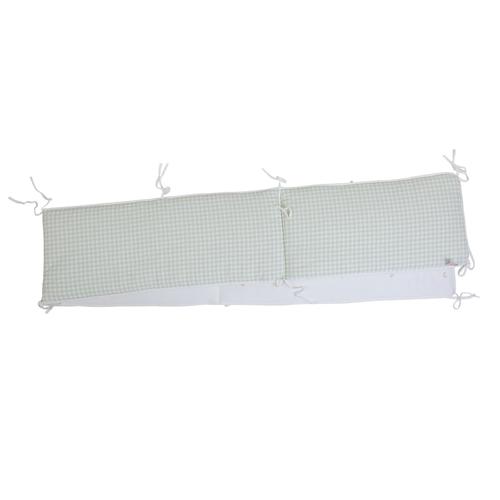Protectie patut Childhome Jerse Muselina, 35x340 cm (Verde)