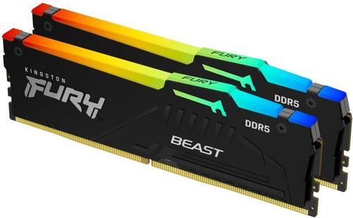 Memorie Kingston FURY Beast Black RGB 64GB (2x32GB) DDR5 6000MHz CL30