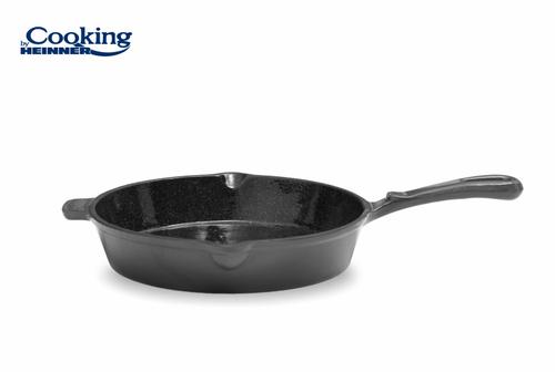 Tigaie Fonta Emailata Heinner MARBLE GREY 26 x 5 CM