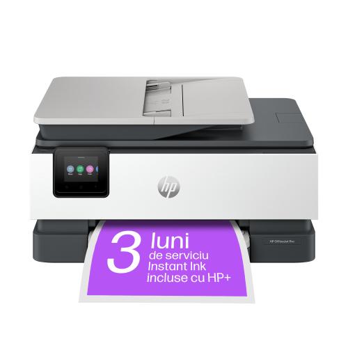 Multifunctional Inkjet HP OfficeJet Pro 8122e, A4, Color, 20 ppm, USB, Retea, Wireless (Negru/Alb)