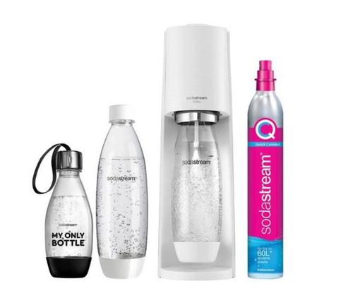 Aparat de preparat sifon SodaStream Terra, Pachet Promo cu 3 sticle (Alb)
