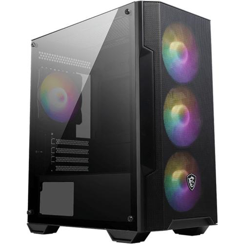 Carcasa MSI MAG FORGE M100A, Micro ATX Tower, Fara sursa, mATX, mITX (Negru)