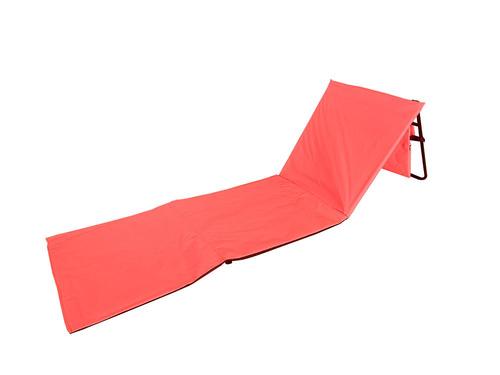 Covoras de plaja pliabil tip sezlong Heinner DCP001C, 51 x 151 x 45 cm (Rosu)