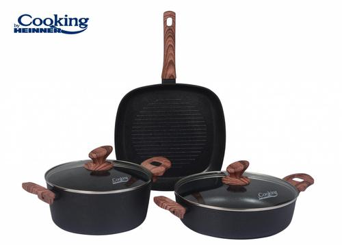 Set gatit Heinner HR-BET-5MLT MALTA, 5 piese, aluminiu