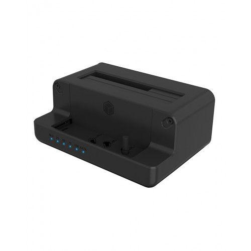 Statie de andocare Icy Box IB-2914MSCL-C31, Raidsonic, USB-C, Negru