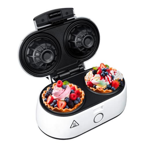 Aparat pentru wafe Adler AD3062, 1400 W, 2 boluri (Alb)