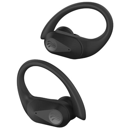 Casti alergare True Wireless Boompods Sportpods Ocean TWS, Bluetooth, Asistent vocal, Control tactil Waterproof IPX4 (Negru)