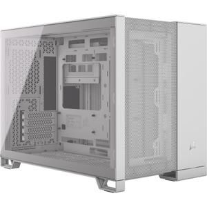 Carcasa Corsair 2500D Airflow, Middle Tower, Tempered Glass, Fara sursa, ATX (Alb)