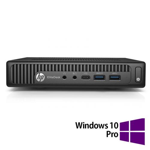 Calculator Sistem PC Refurbished HP EliteDesk 800 G2 Mini PC, Intel Core i5-6500 3.20-3.60GHz, 16GB DDR4, 512GB SSD + Windows 10 Pro