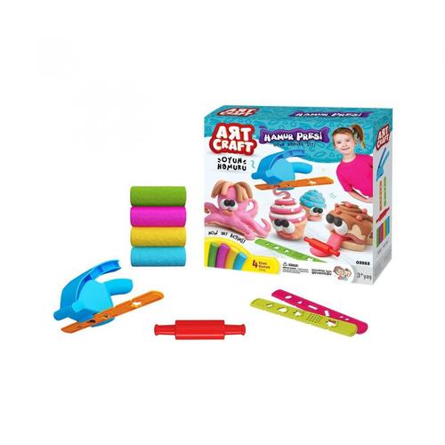 Set de joaca pasta modelatoare cu presa DEDE 3553