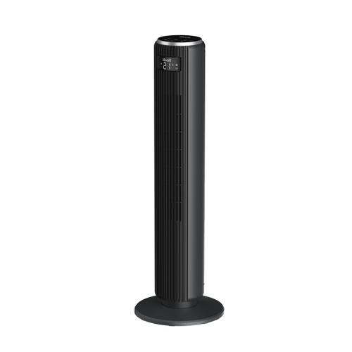 Ventilator turn Levoit LTFF361KEUR, 92cm, 5 viteze, 4 moduri de functionare, foarte silentios, telecomanda (Negru)