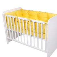 Set protectii laterale pentru pat 4 piese Lorelli, 60 x 120 cm, Galben