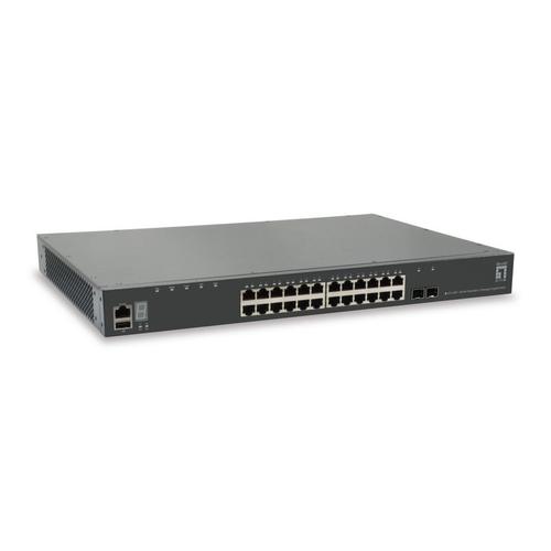Switch LevelOne GTL-2891, 28 Porturi Gigabite (Negru)