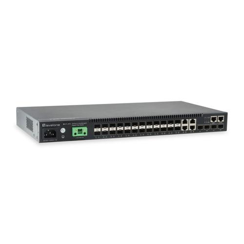 Switch LevelOne GTL-2872, 24 Porturi Gigabite (Negru)