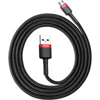 Cablu Date si Incarcare Baseus USB la MicroUSB Cafule, 1 m, CAMKLF-B91, Negru/Rosu