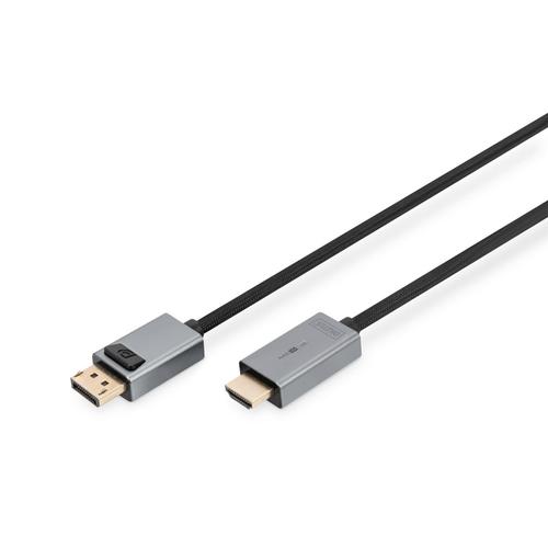 Cablu adaptor DisplayPort Digitus, DB-340202-030-S 4K, DP - HDMI tip A