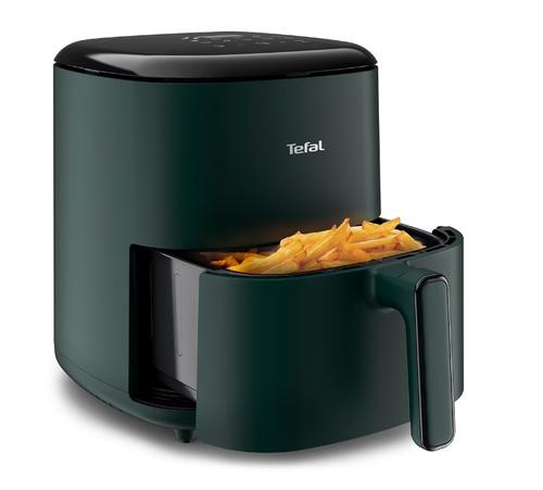 Friteuza cu aer cald Tefal Easy Fry Max EY245310, capacitate 5L, 1500 W, 10 programe automate, ecran tactil, vas detasabil antiaderent, oprire automata, carte de retete inclusa (Verde)