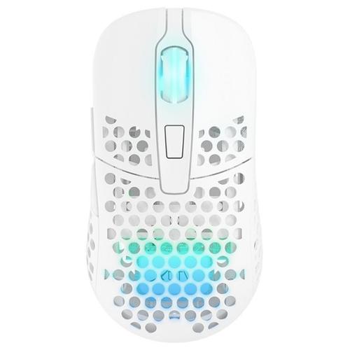 Mouse gaming wireless Xtrfy M42 RGB, Ultrausor 67g, Alb