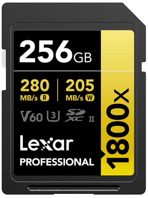 Card de memorie Lexar Professional 1800x, 256GB, SDXC, UHS-II U3