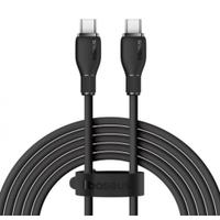 Cablu de date Baseus Pudding Series, Incarcare rapida, USB-C la USB-C, 100W, 2m, Negru