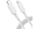 Cablu de date Anker A81B6G21, USB-C - Litghtning, 1.8m, Alb