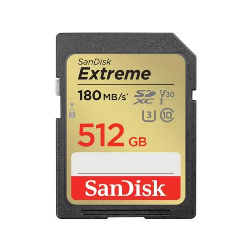 Card de memorie SanDisk Extreme SDSDXVV-512G-GNCIN, 512GB, SDXC, UHS-I U3, V30, 180/130 MB/s