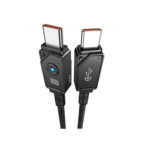 Cablu de date Baseus Unbreakable Series, Incarcare rapida, USB-C la USB-C, 100W, 1m, Negru