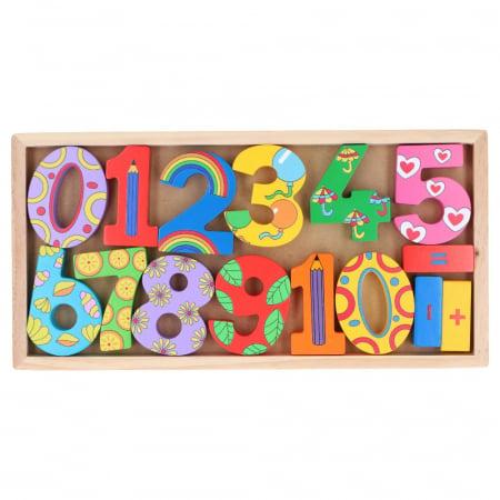 Set cifre si simboluri matematice din lemn Marionette ED26612