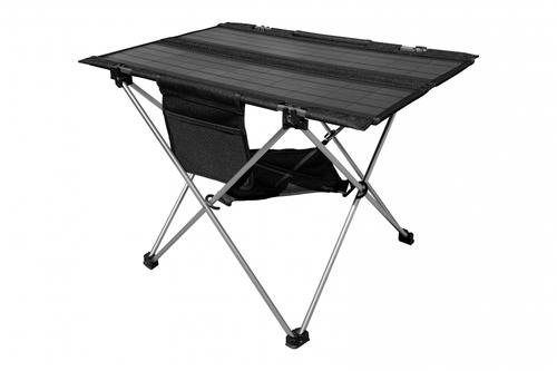 Masa de camping cu incarcare solara Technaxx TX-251, 20 W, pliabila, dimensiune 60.8 x 40.5 x 42 cm, 1xUSB-A, 1xUSB-C, Negru