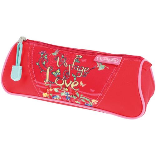 Penar Herlitz motiv Vintage Love triunghiular, dimensiune 22.5 x 7.7 x 9 cm