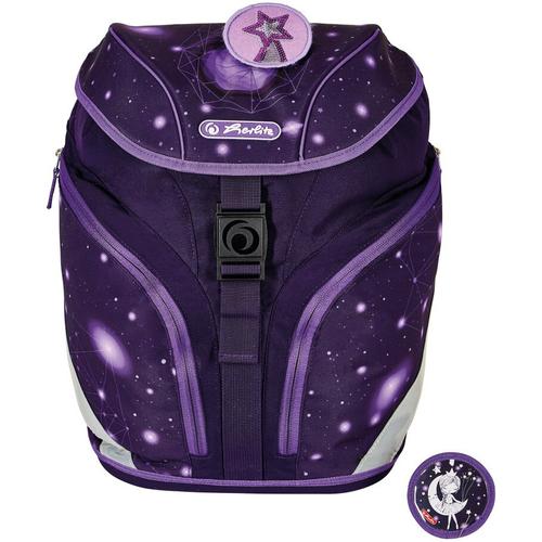Ghiozdan neechipat Herlitz SoftLight  motiv Space Girl, dimensiune 38 x 28 x 23 cm