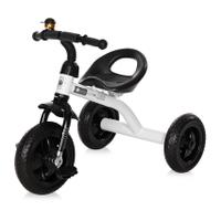 Tricicleta Lorelli A 28 White & Black, recomandata pentru copii de la 3 ani la 5 ani, greutate maxima suportata 25 kg