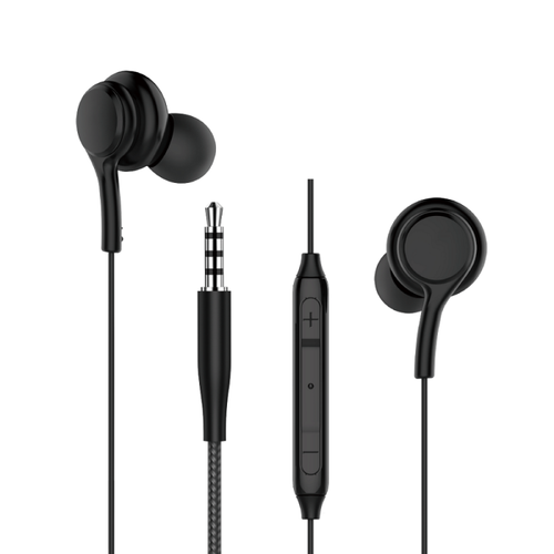 Casti Stereo WiWu EB310, Jack 3.5mm, Microfon, Control volum (Negru)