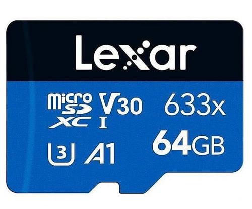 Card de memorie Lexar High-Performance 633x, 64GB, microSDXC, UHS-I U3, V30