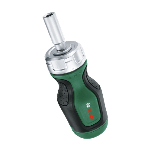 Surubelnita scurta cu clichet si 6 biti Bosch 1600A027PK, 37 mm diametru maner, crom vanadiu