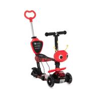Trotineta cu scaun pentru copii Lorelli Smart Plus (Negru/Rosu)